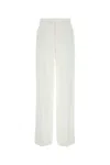 Blumarine White Gabardine Wide-leg Pant