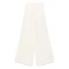 Blumarine Gabardine Trousers In Beige