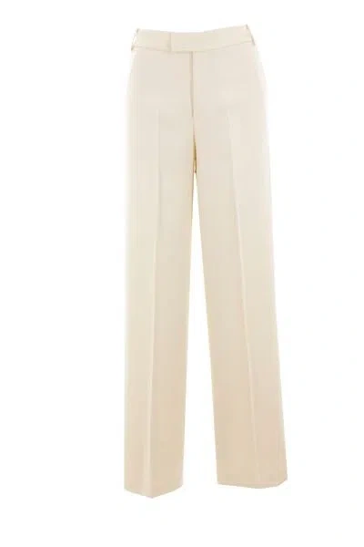 Blumarine Wide Pants In Ivory