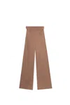 Blumarine Pants In Gabardine In Brown