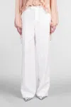 Blumarine Pants In White Viscose In White