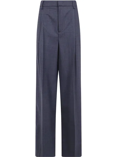 Blumarine Pants Wool Blend Rf6004t903a In Blue