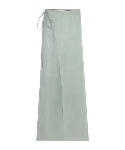Blumarine Pareo-style Pants In Twill In Gray