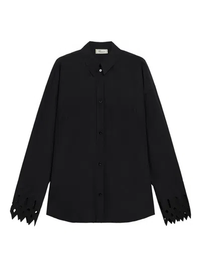 Blumarine Patch-pocket Shirt In Black