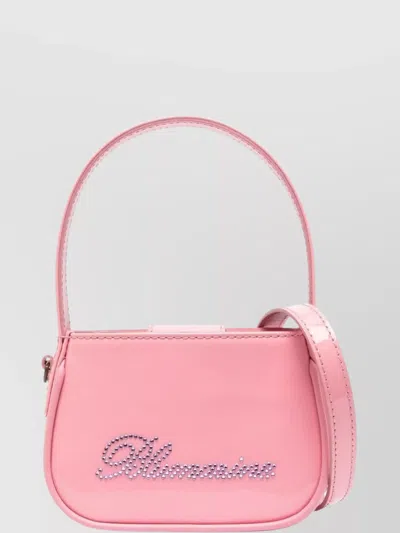 BLUMARINE PATENT LEATHER LOGO HANDBAG