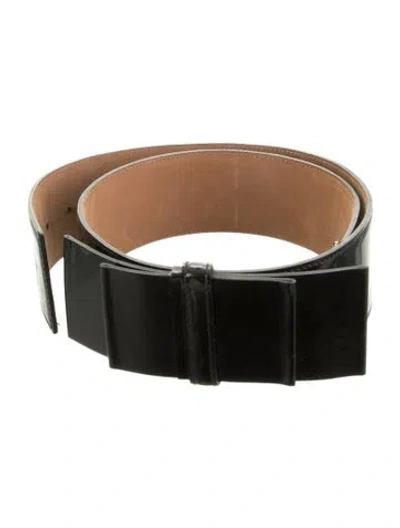 Pre-owned Blumarine Patent Leather Waist Belt In Black