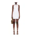 Blumarine Pattern Mini Dress In White