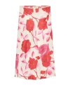 Blumarine Floral-print Midi Skirt In White