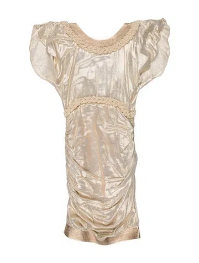 Pre-owned Blumarine Patterned Mini Dress In Neutrals