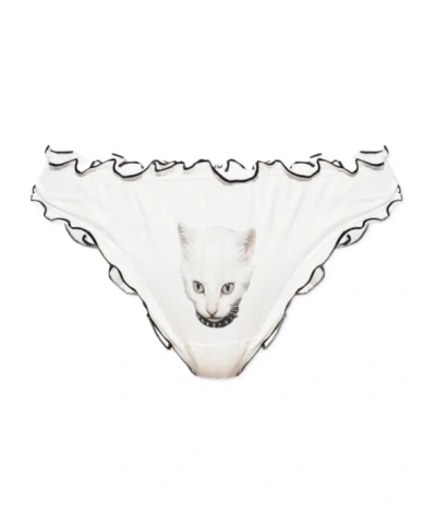 Blumarine Patterned Underwear In White