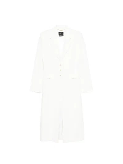 Blumarine Peak-lapel Coat In White