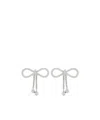 Blumarine Bow-motif Earrings In White