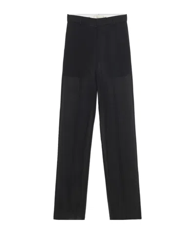 Blumarine Perspective Straight Pants In Black