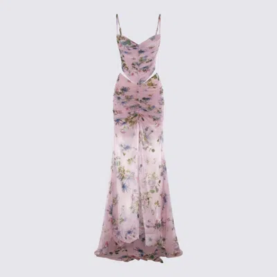 BLUMARINE PINK AND BLUE DRESS