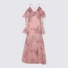 Blumarine Pink Midi Dress In Pink