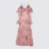 Blumarine Pink Midi Dress In Pink