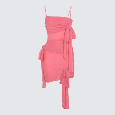 Blumarine Tie Dress In Pink