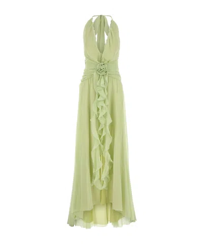 Blumarine Dress In Nilegreen