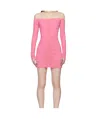 Blumarine Pleated Dress In Pink