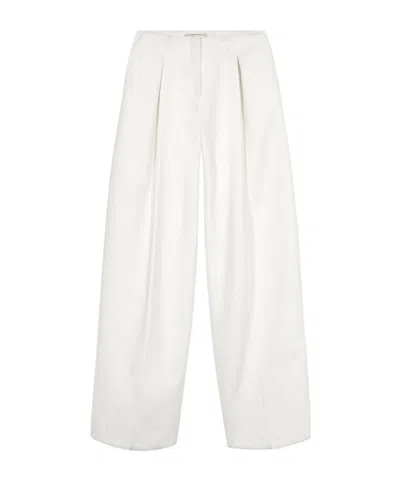 BLUMARINE PLEATED WIDE-LEG TROUSERS