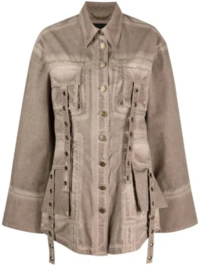 Blumarine Pocketed Denim Jacket