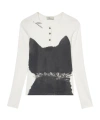 Blumarine Printed Jersey T-shirt In White