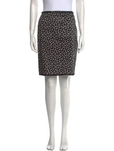 Pre-owned Blumarine Printed Knee-length Skirt In Black