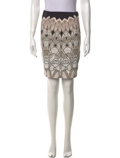 Pre-owned Blumarine Printed Knee-length Skirt In Neutral