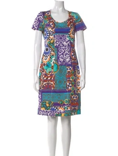 Pre-owned Blumarine Printed Mini Dress In Multi