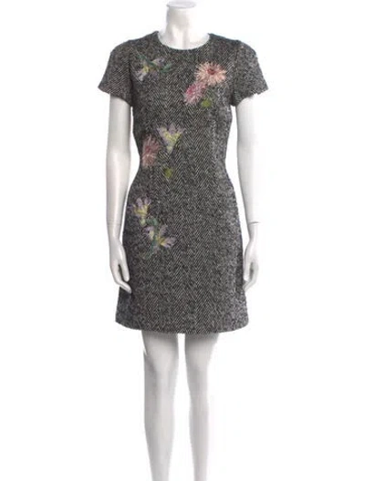 Pre-owned Blumarine Printed Mini Dress In Neutral