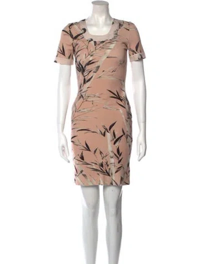 Pre-owned Blumarine Printed Mini Dress In Pink