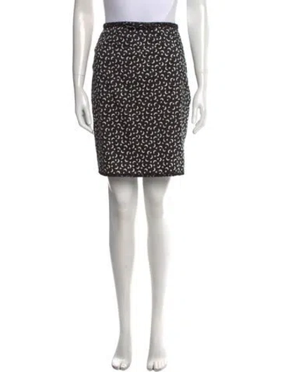 Pre-owned Blumarine Printed Mini Skirt In Black