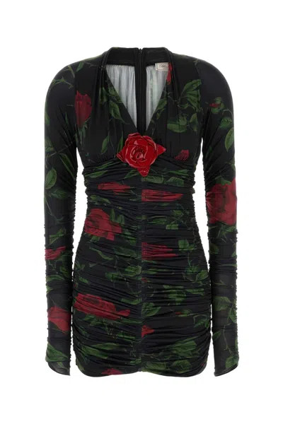 Blumarine Printed Mini T-shirt Dress In Multi