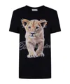 Blumarine Printed T-shirt In Black