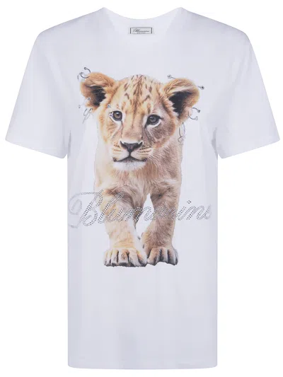Blumarine Printed T-shirt In White