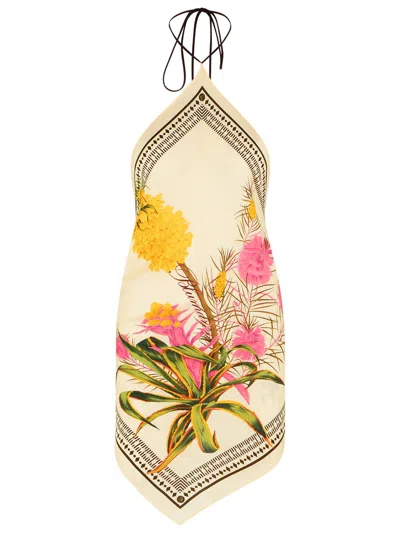 BLUMARINE BLUMARINE PRINTED TWILL SCARF TOP WOMEN