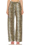 Blumarine Women Printed Boyfriend Jeans In Black & Cognac