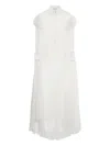 Blumarine Puff-sleeve Maxi Dress In Neutral