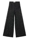 Blumarine Hose Mit Rébrodé-spitze In Black