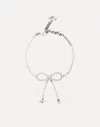 Blumarine Rhinestone Bow Choker With Logo