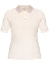 Blumarine Rhinestone-embelished Polo Shirt In Pink