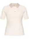 Blumarine Rhinestone-embelished Polo Shirt In Pink