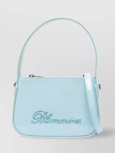 Blumarine Rhinestone Embellished Leather Mini Bag In Pastel