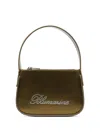 Blumarine Gem-logo Detail Mini Bag In Green