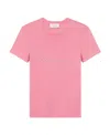 Blumarine Pink Cashmere Cropped Sweater In Pink