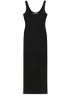 Blumarine Rib Dress In Black