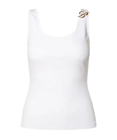 Blumarine Rib Vest In White