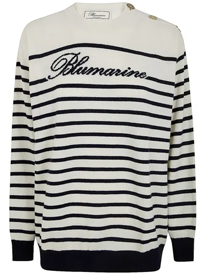 BLUMARINE BLUMARINE RIBBED CREWNECK