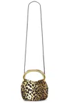 Blumarine Ring Bag In Black & Cognac