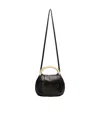 Blumarine Ring Tote Bag In Black